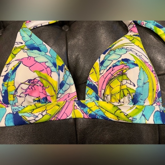 Women’s Victoria Secret Colorful Halter Bikini Top Size Small - Picture 2 of 9